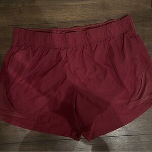 Athletic Works Women's Maroon Athletic Shorts